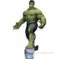 Escultura de la película Tamaño de la vida Fibra de vidrio Hulk Escultura